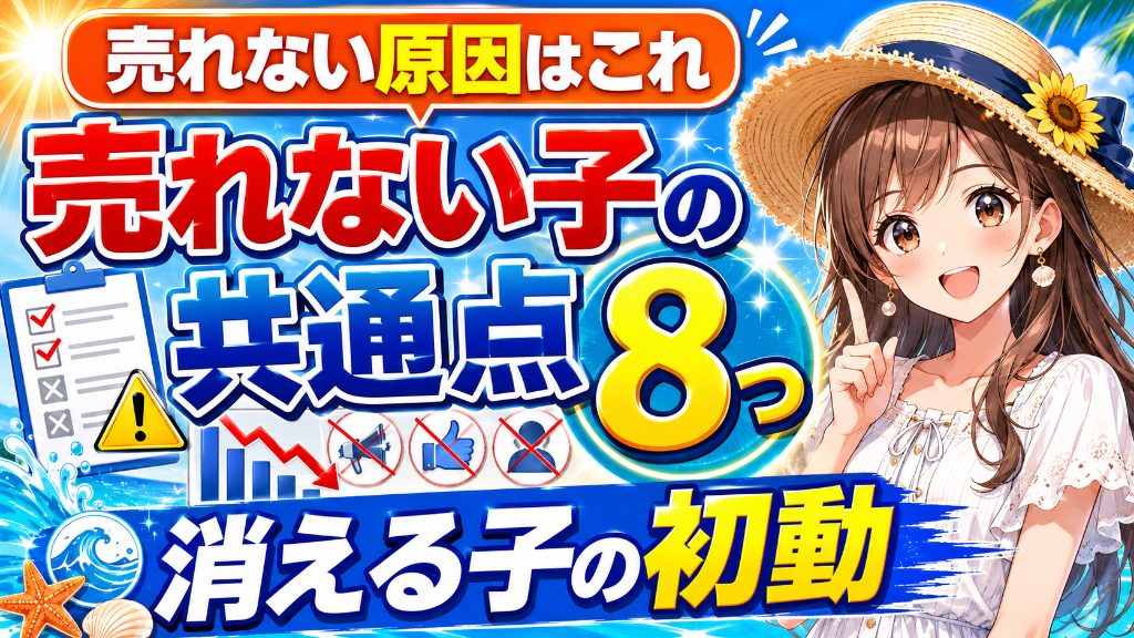 【売れない原因はほぼこれ】myfansで売れない共通点8つ|70名見てきたプロデューサーが「消える子」の初動を全部言う