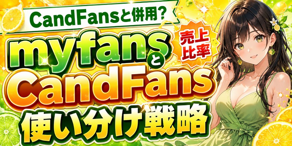 【CandFansと併用すべきか】myfansとCandFansの使い分け戦略|両方やった子の売上比率データ