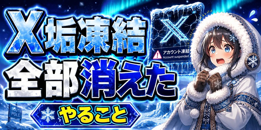 【凍結で全部消えた】myfans集客用X垢が凍結した日にやること、凍結される前にやっておくこと