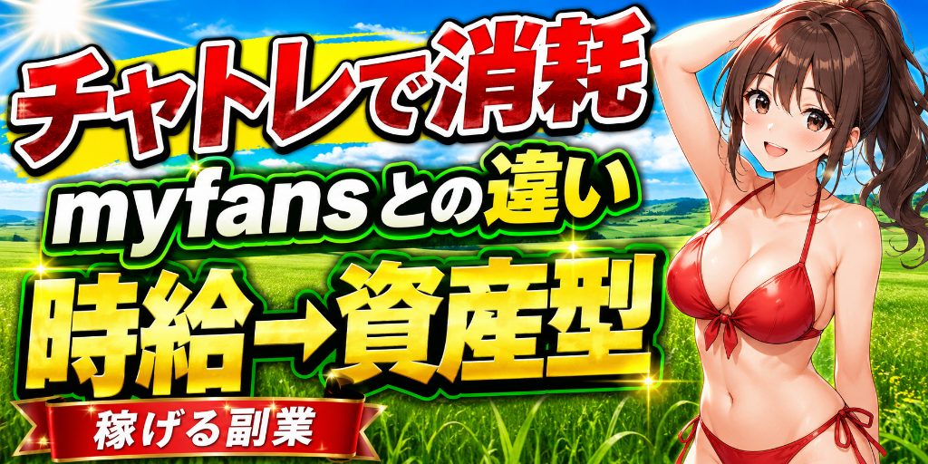 チャットレディとmyfansの違い|働き方・収益構造を比較