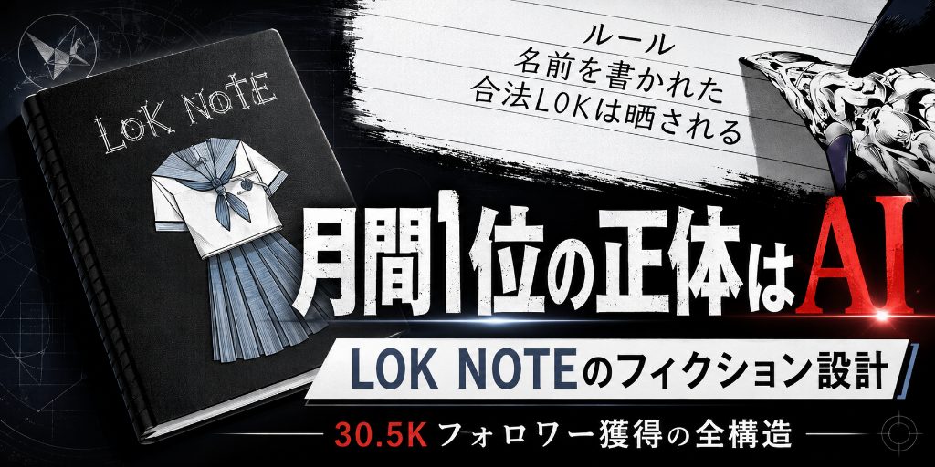 LOK NOTEのmyfans分析|AIフィクション型集客の注意点